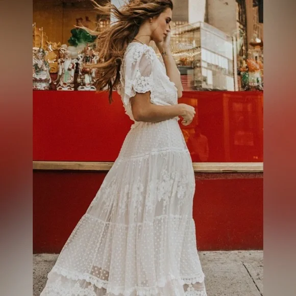 NWT Spell Dawn Lace Gown - L - Picture 5 of 16